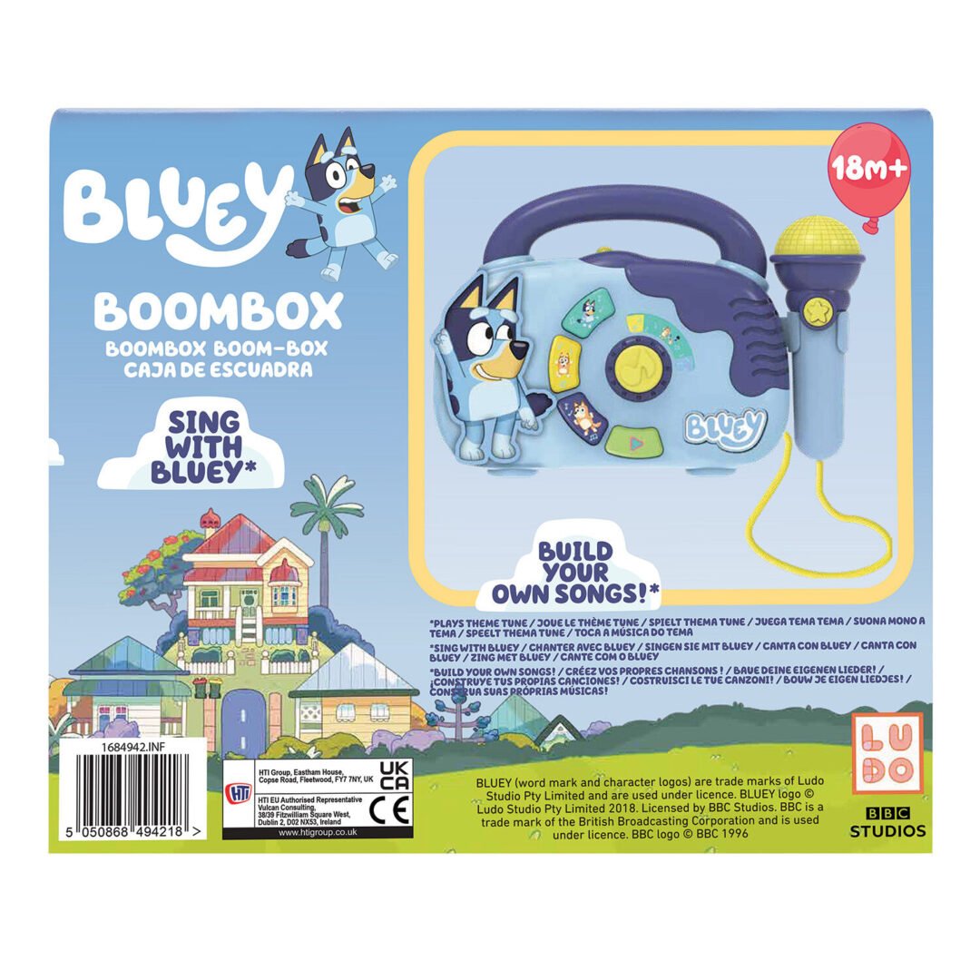 Bluey Βρεφικό Προσχολικό Παιχνίδι Ραδιόφωνο Boombox 18m+ - Image 7