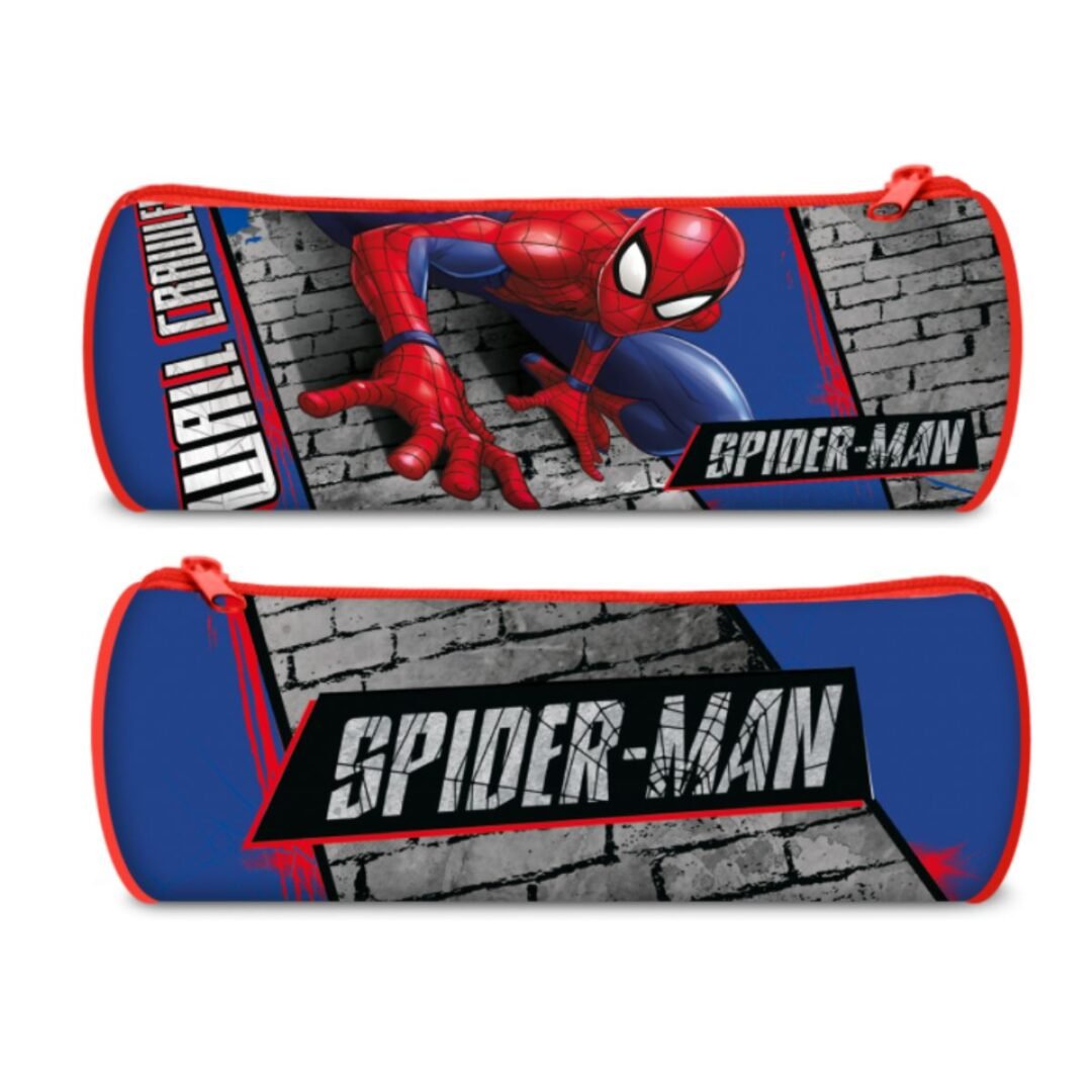 Σχολική κασετίνα βαρελάκι Kids Licensing - Spider-Man, με 1 φερμουάρ