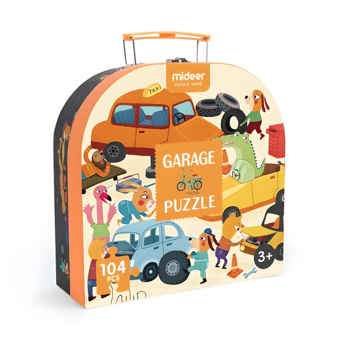 Mideer παζλ σε βαλιτσάκι "My garage" 104 τεμαχίων