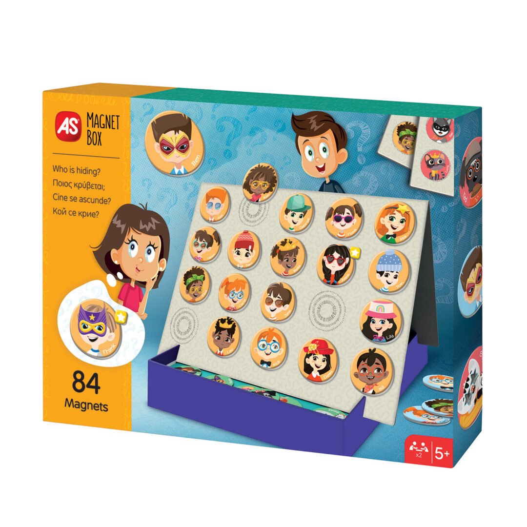 AS Magnet Box Ποιος Κρύβεται? 84 Εκπαιδευτικοί Χάρτινοι Μαγνήτες Για 5+ Χρονών - Image 2