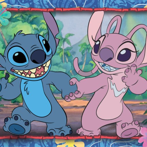 Clementoni Παιδικό Παζλ Super Color Disney Stitch 2x20 τμχ - Image 3