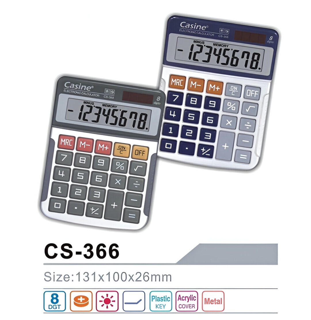 Αριθμομηχανή Casine CS-366 8 ψηφίων 10x13cm - Image 2