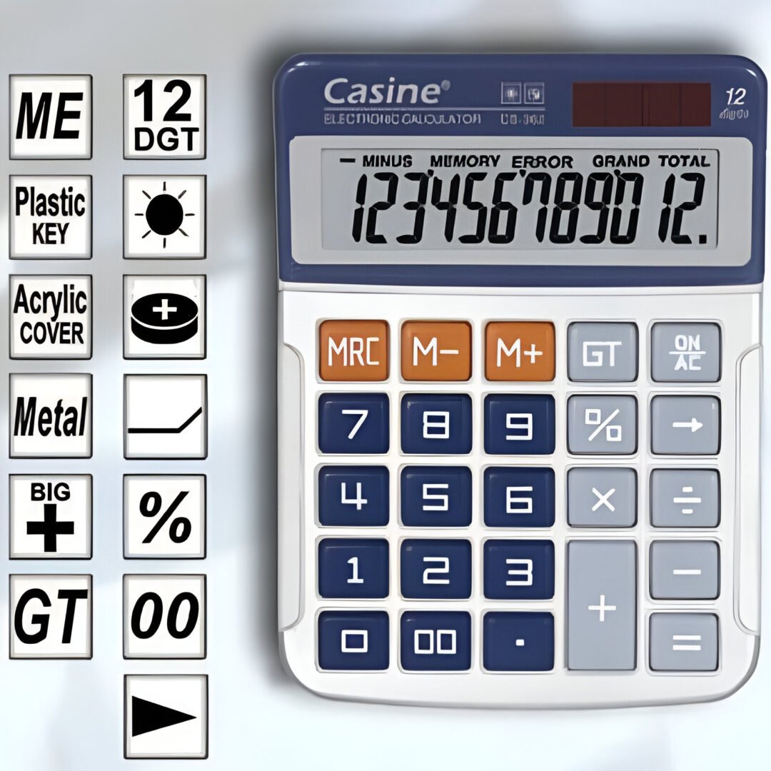 Αριθμομηχανή Casine CS-362 12 ψηφίων 10x13cm