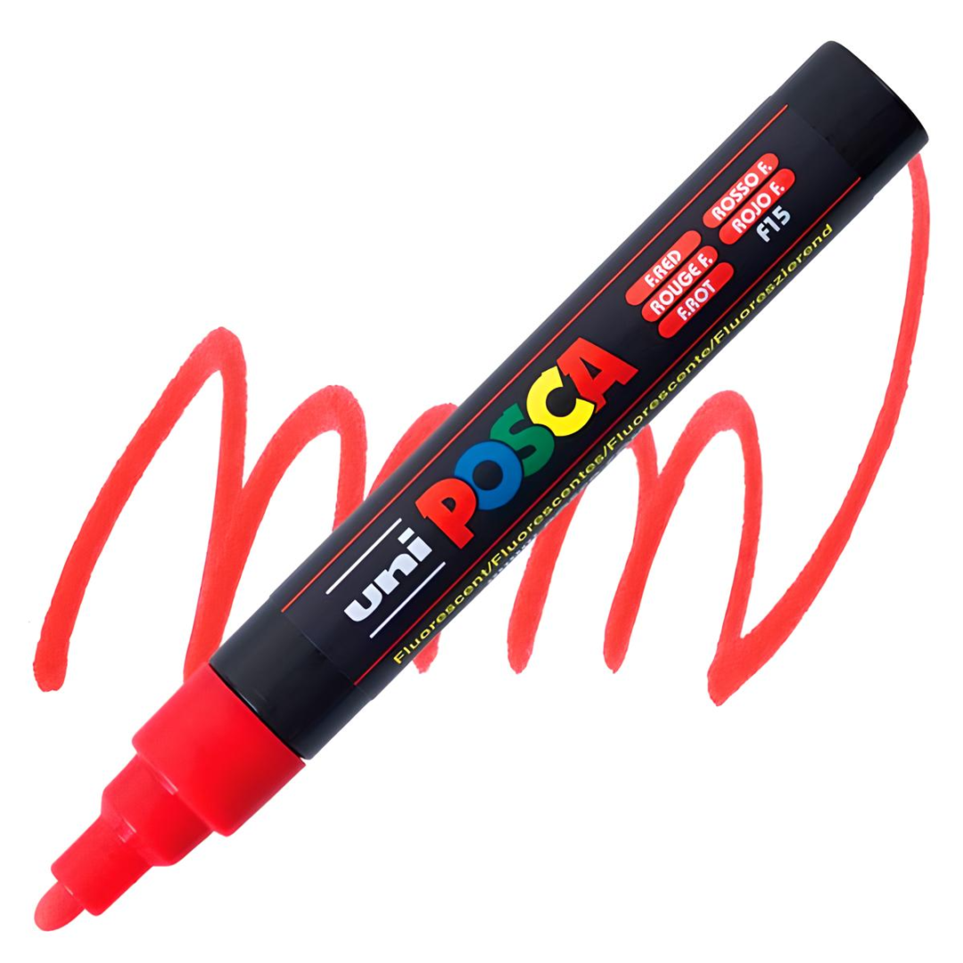 Μαρκαδόρος Posca 2.5mm Medium PC-5M - Fluo Red