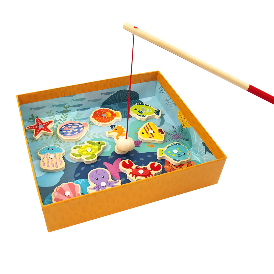 AS Magnet Box Θαλάσσια Ζωάκια 12 Εκπαιδευτικοί Ξύλινοι Μαγνήτες Για 2+ Χρονών - Image 5