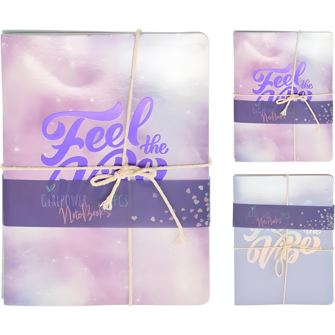 Σημειωματάρια 60 φύλλων, σετ 3 σχεδίων