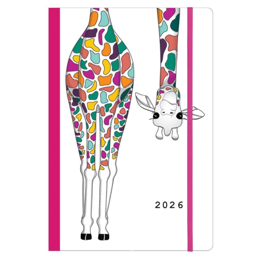 Next ημερολόγιο 2026 Trends Giraffe ημερήσιο flexi με λάστιχο 14x21εκ.