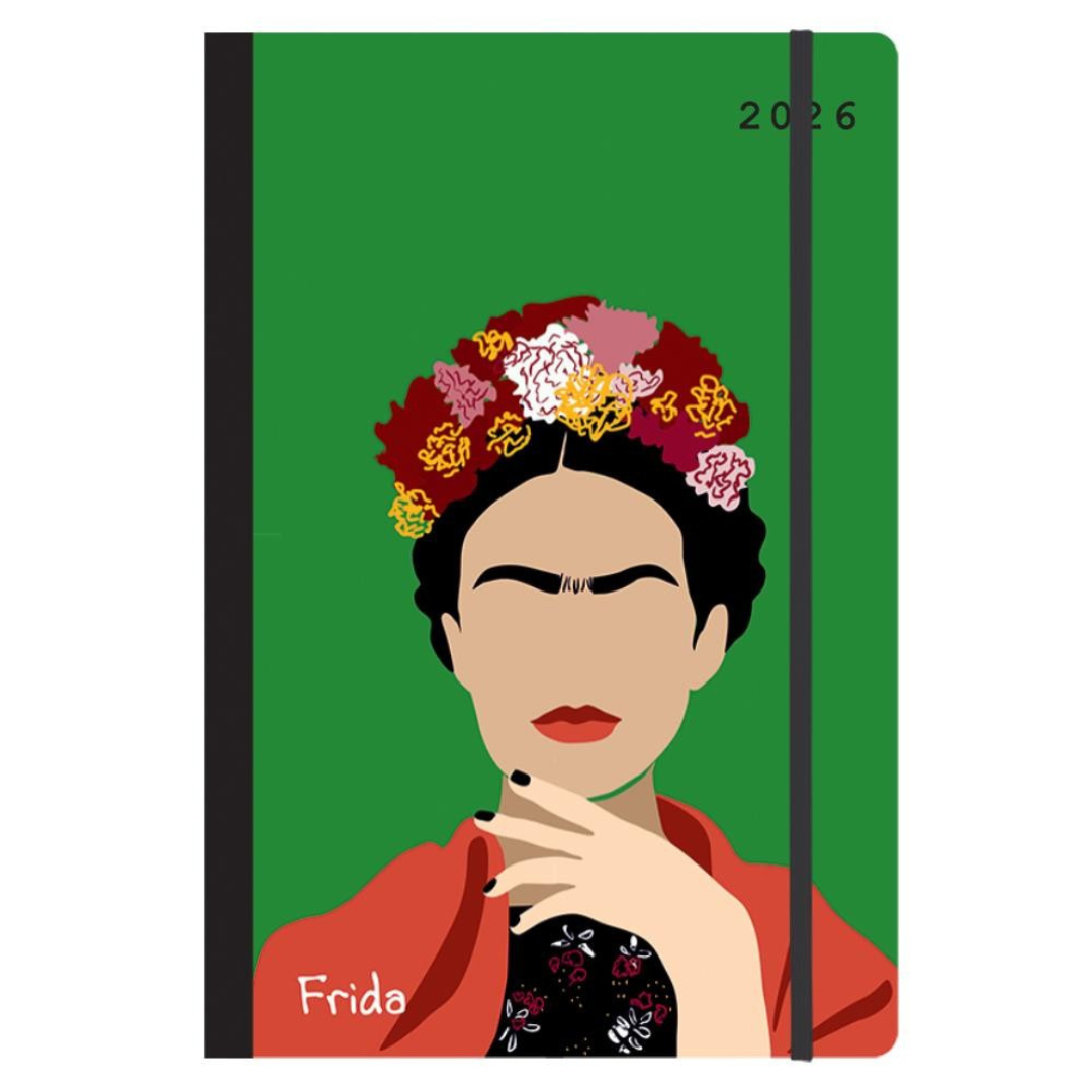 Next ημερολόγιο 2026 Trends Frida ημερήσιο flexi με λάστιχο 12x17εκ.