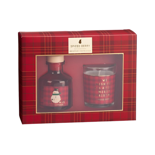 Alternative view of Σετ αρωματικό diffuser & κερί Χριστουγεννιάτικο Spiced Berry