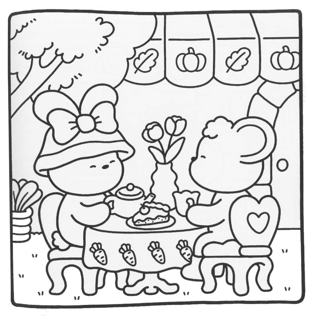 Colouring book Βιβλίο χρωματισμού Μέρες- Comfy Day Cute & Comfy - Image 6