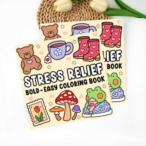 Alternative view of Colouring book Βιβλίο χρωματισμού Antistress- Stress Relief Bold & Easy