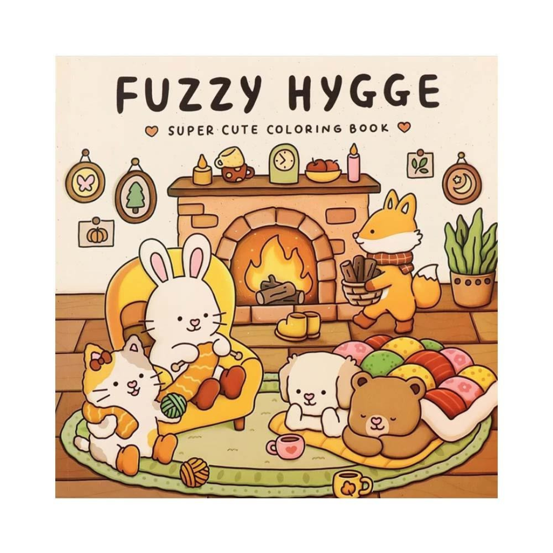Colouring book Βιβλίο χρωματισμού Fuzz- Fuzzy Hygge