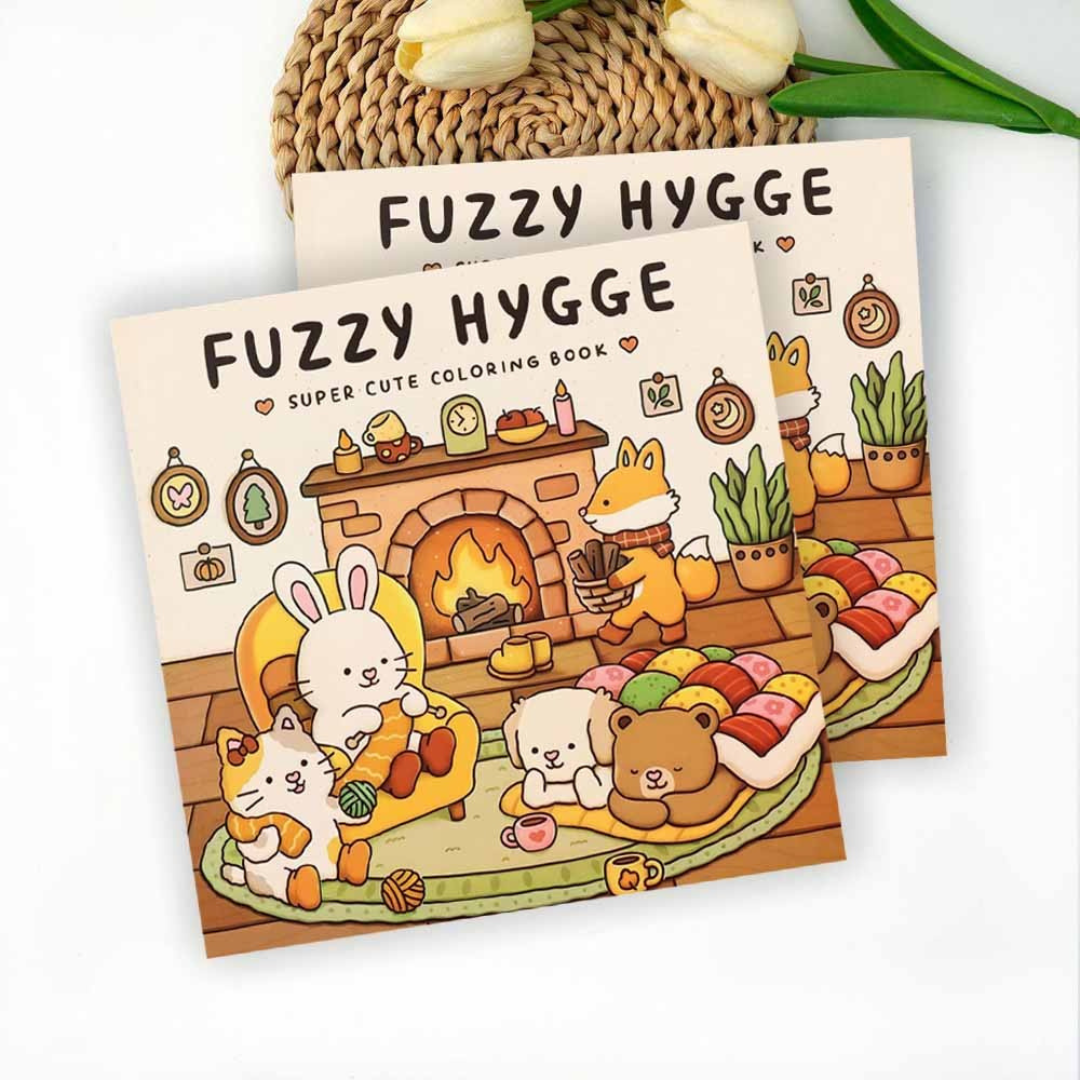 Colouring book Βιβλίο χρωματισμού Fuzz- Fuzzy Hygge - Image 3