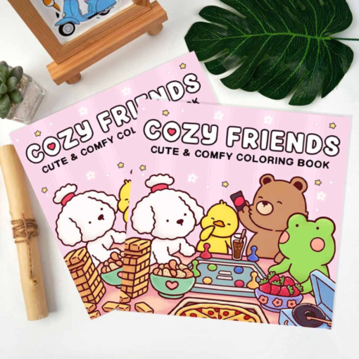 Alternative view of Colouring book Βιβλίο χρωματισμού Φίλοι - Cozy Friends Cute & Comfy