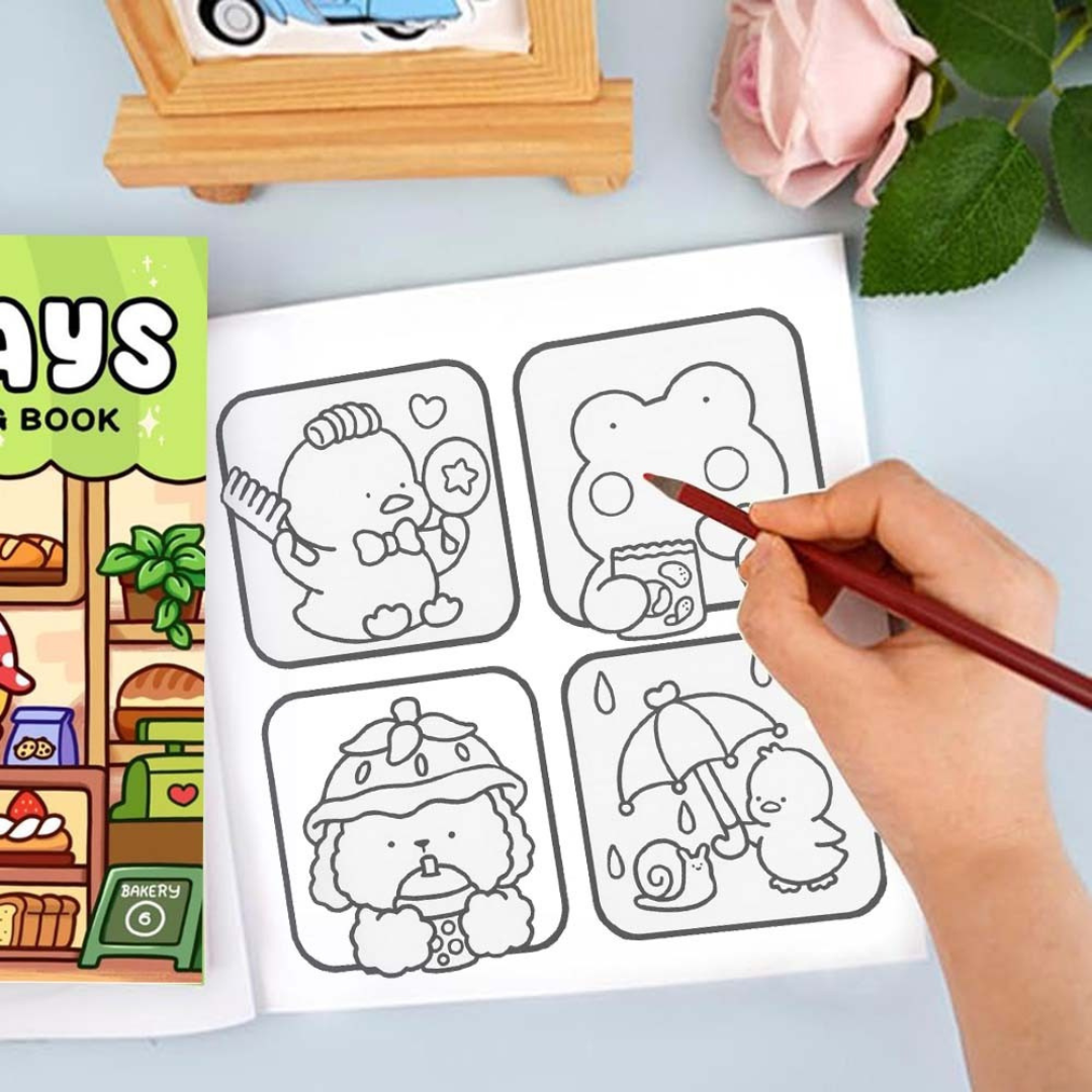 Colouring book Βιβλίο χρωματισμού Μέρες- Comfy Day Cute & Comfy - Image 4