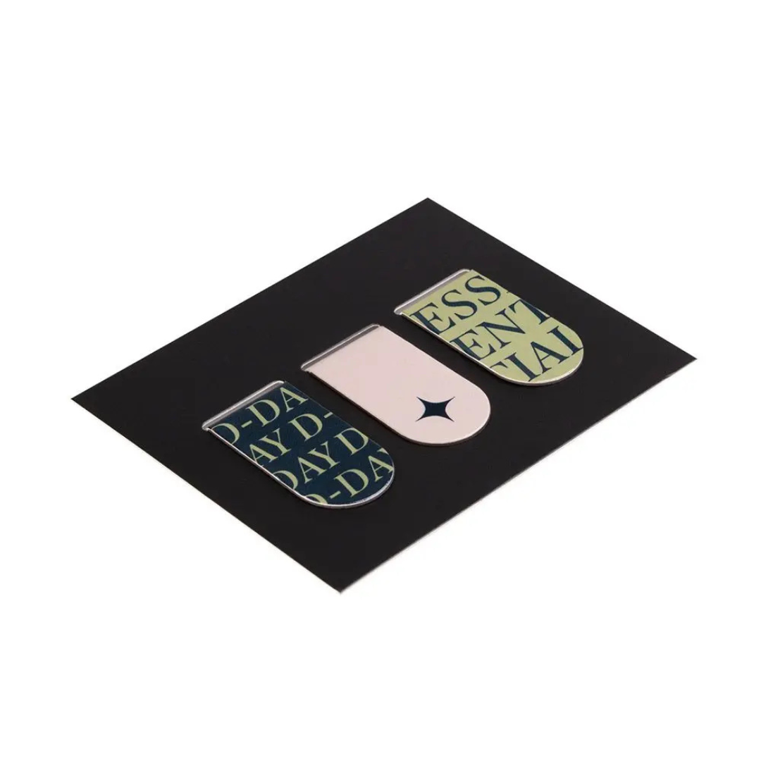 Σετ με 3 Μεταλλικούς Σελιδοδείκτες KOKONOTE BASIC STUDIO Pistachio Pesto - Image 4