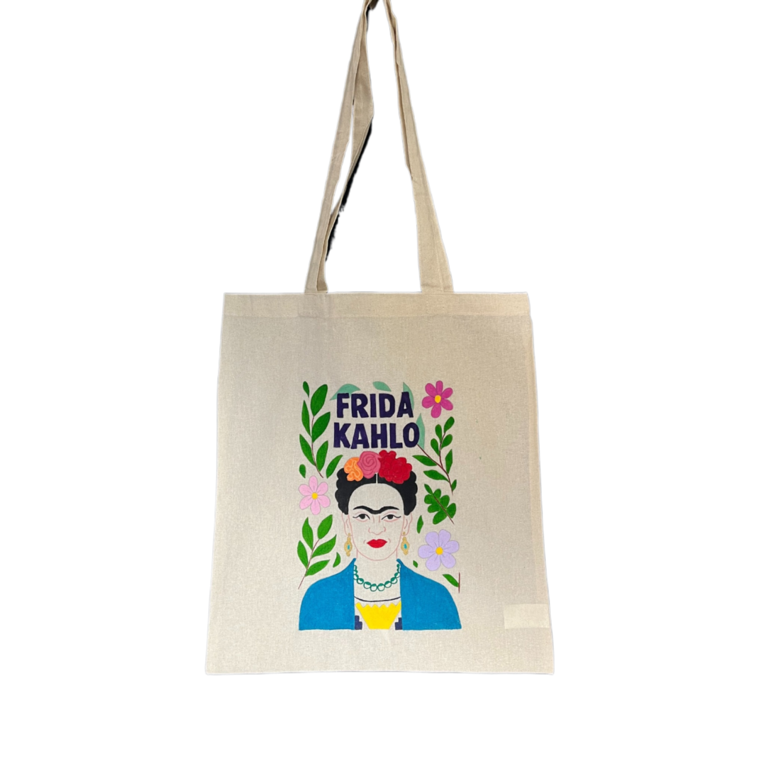Τσάντα Αγορών Βαμβακερή Ζωγραφισμένη στο χέρι - Frida Kalho