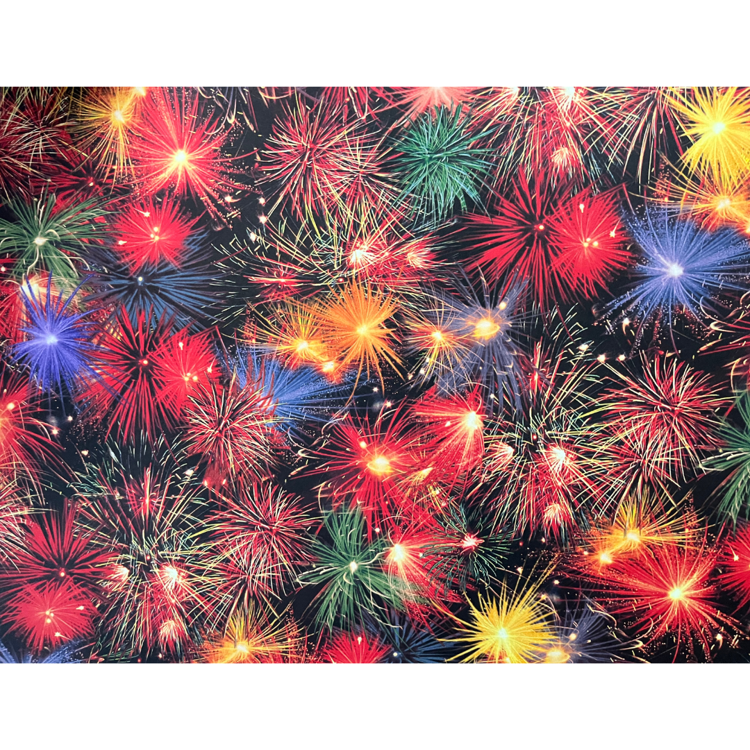 Χαρτόνι Δύο Όψεων "πυροτεχνήματα" 50x70εκ.