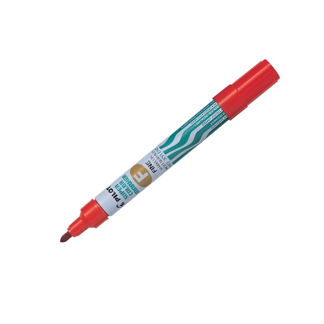 Pilot Μαρκαδόρος Ανεξίτηλος Super Color SCA FINE Κόκκινος