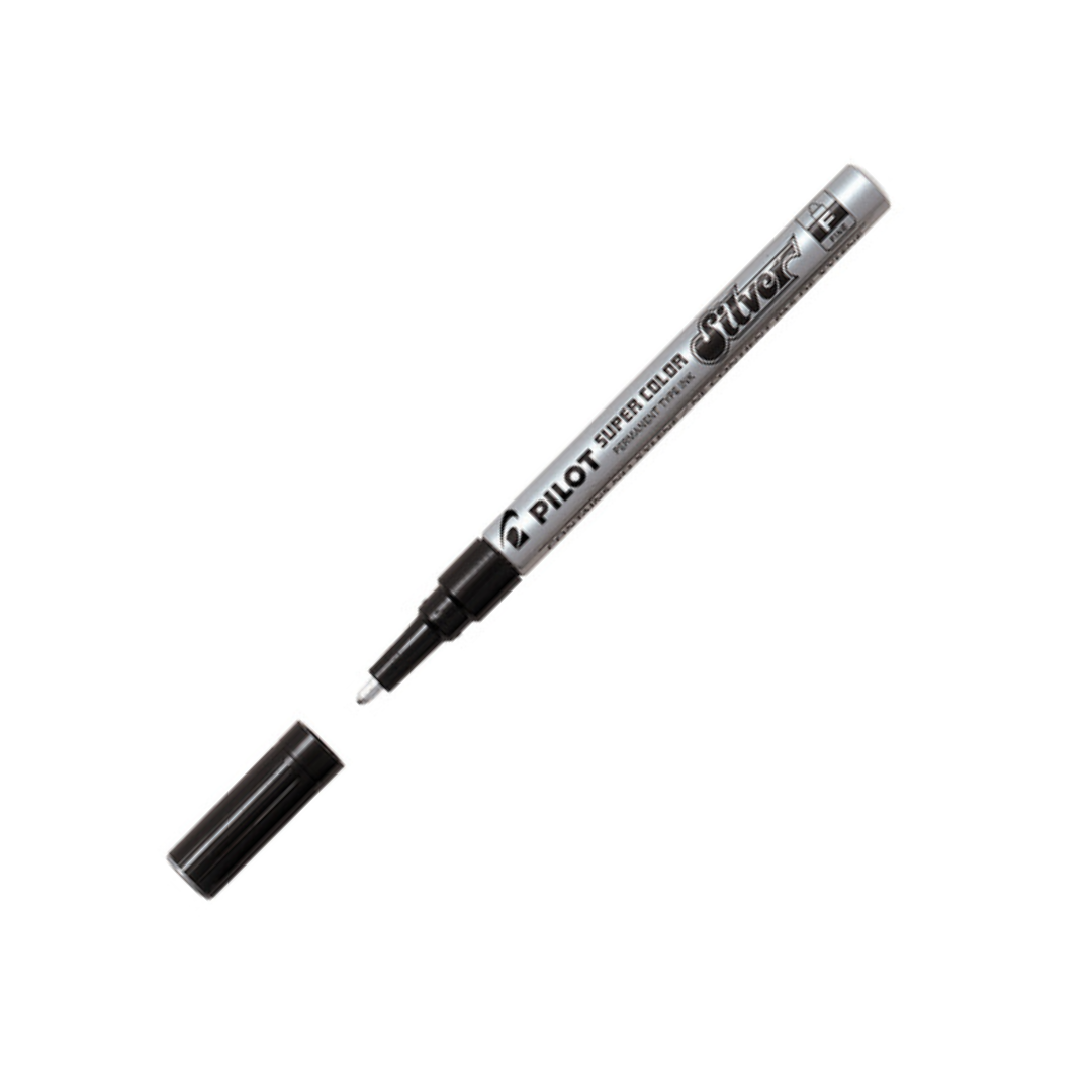 Pilot Μαρκαδόρος Ανεξίτηλος SUPER COLOR 3.0mm FINE Ασημί