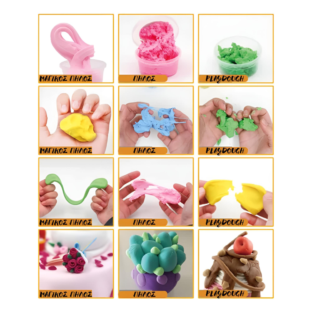 Πηλός Εκπαιδευτικός Σετ 12τμχ. σε διάφορα χρώματα - Image 2