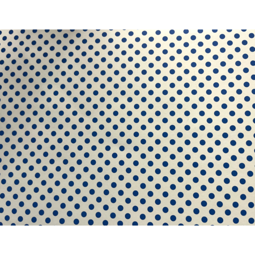 Alternative view of Χαρτόνι Δύο Όψεων "πουά λευκό-μπλε" 50x70εκ.