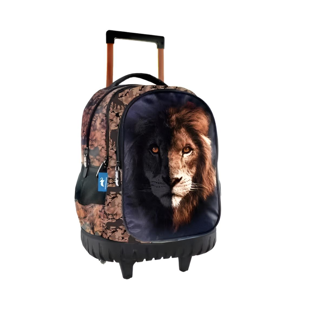Τσάντα Trolley Δημοτικού ANIMAL PLANET 34x20x45εκ. 3 Θήκες