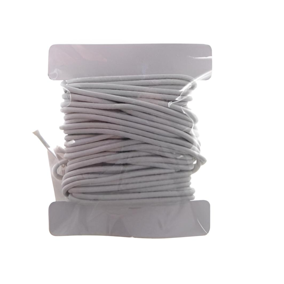 Λάστιχο Στρόγγυλο για Μάσκες Λευκό 2mm x 5m